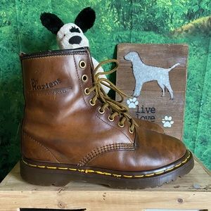 Dr Martens 1460 MIE Brown Leather Boots ❤️
